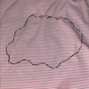 30” Silver tone necklace